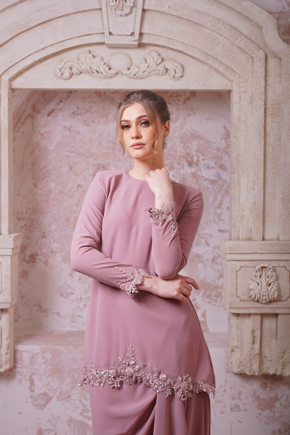 Lenora in Dusty Pink