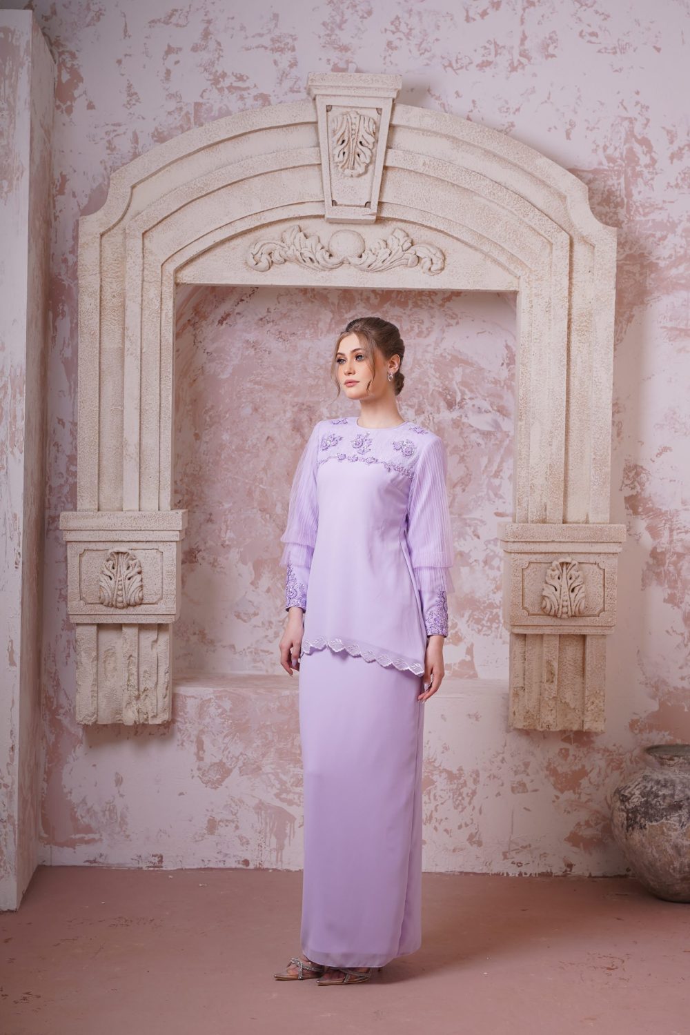 Serina in Lilac - view 2 - Effa Sidek Atelier