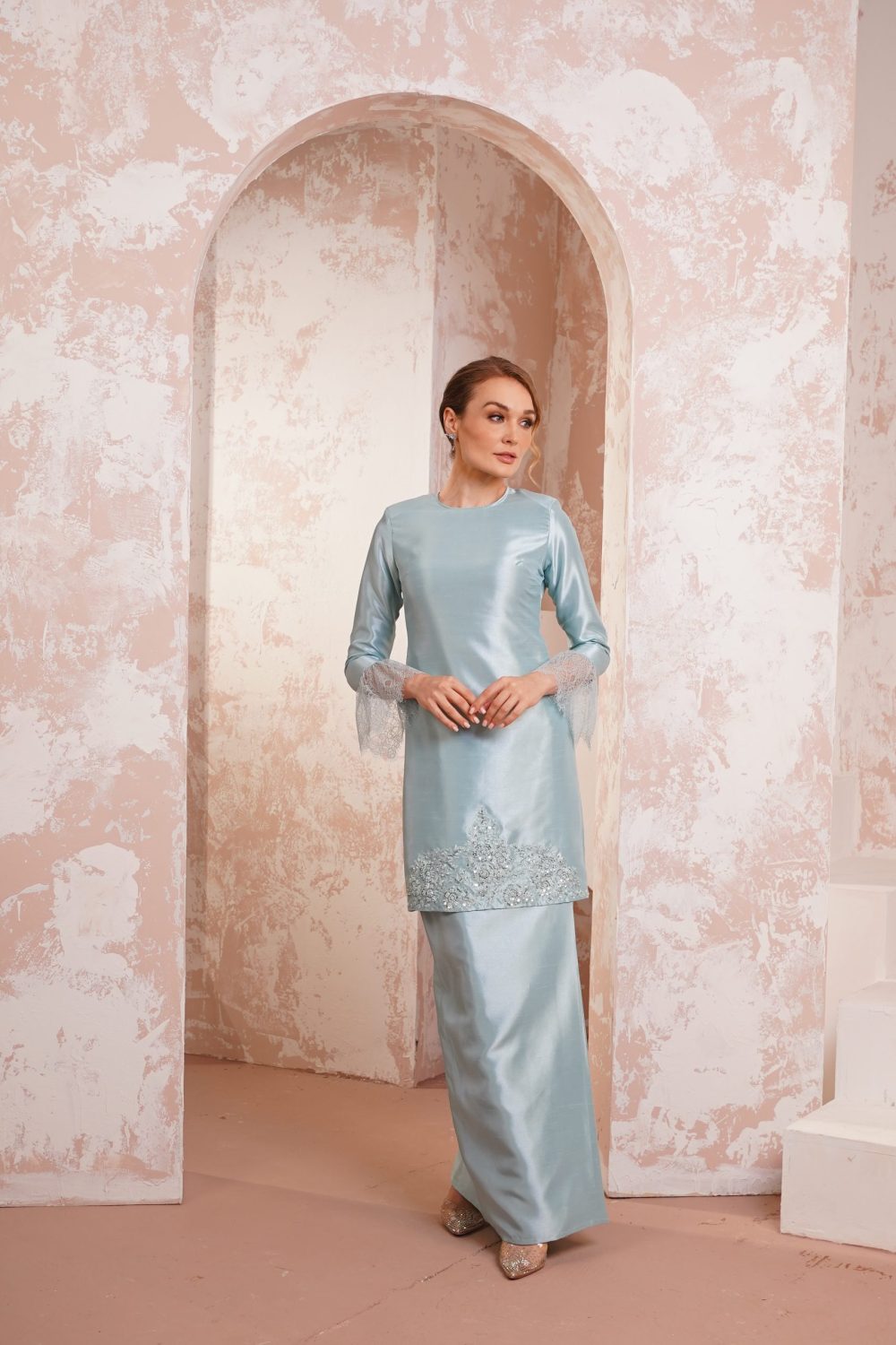 Wardah in Mint Green - view 2 - Effa Sidek Atelier