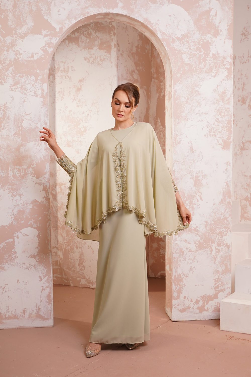 Aurora Luxe in Sage Green - view 2 - Effa Sidek Atelier