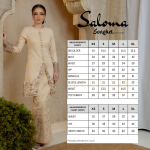 Saloma Songket Kebarung in Champagne