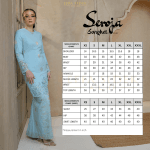 Seroja Songket Kurung in Aqua Blue