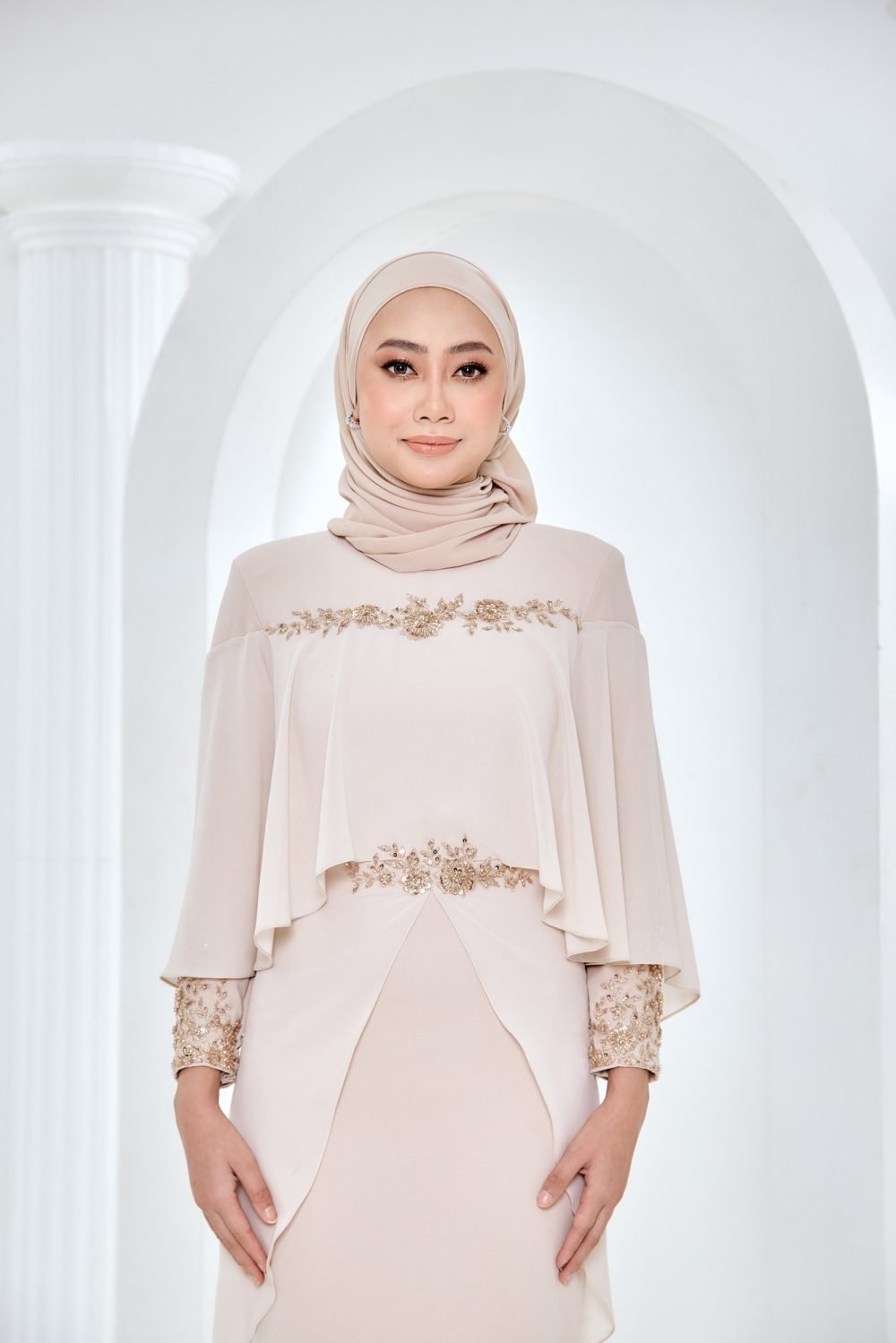 Darwisya Dress in Nude